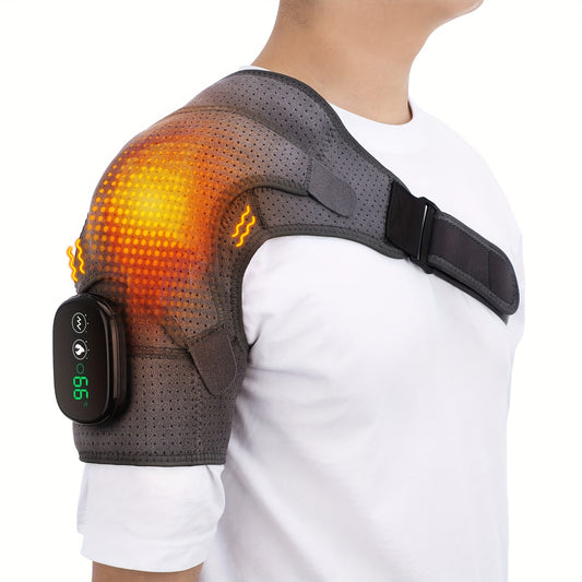 ShoulderEase Cordless Electric Shoulder Massager with Heat & Vibration Therapy